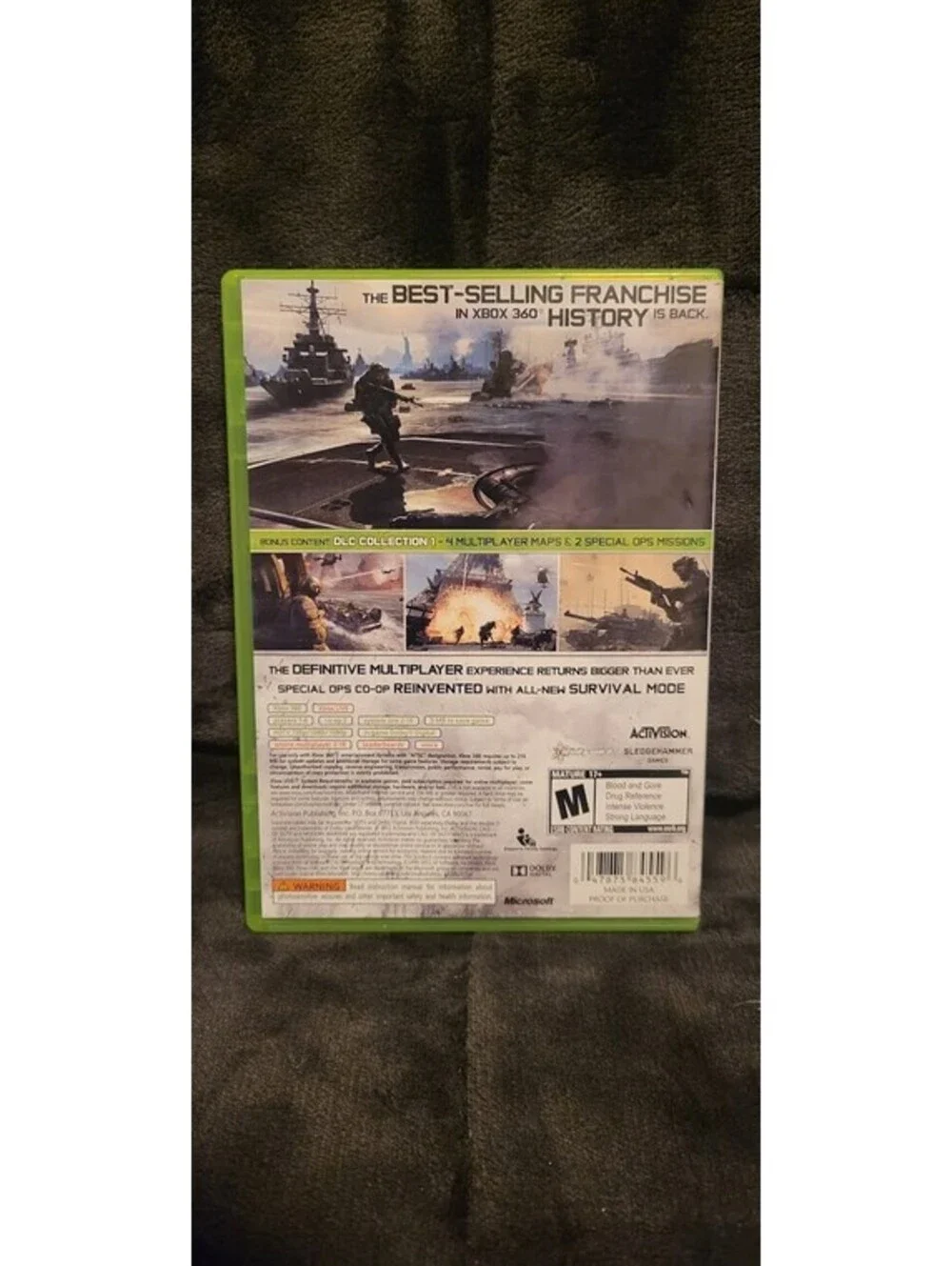 Call of Duty Modern Warfare 3 Microsoft Xbox 360 2011 Military Shooter Game
